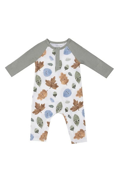 Cuddly Leaves Henley Romper