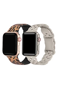 Assorted 2-Pack Silicone Apple Watch® Watchbands