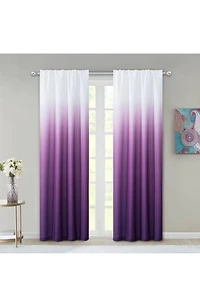 Shades Set of 2 Ombré Blackout Panel Curtains