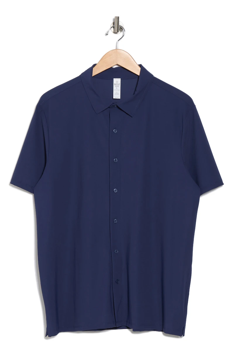 Warm Daily Traveler Short Sleeve Button-Up Shirt