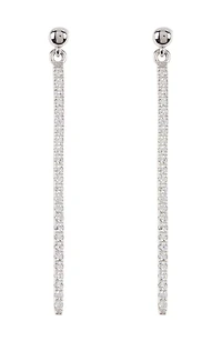 Swarovski Crystal Drop Bar Earrings