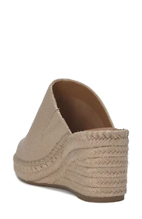 Cabriah Espadrille Platform Wedge Slide Sandal