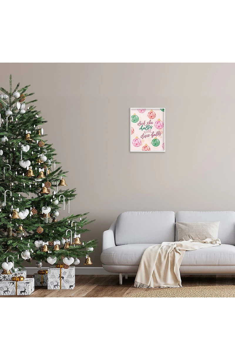 Deck The Halls Framed Canvas Wall Art