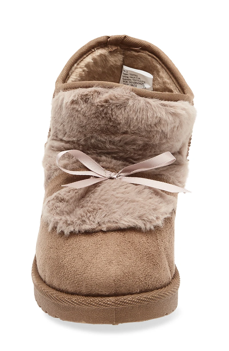 Kids' Faux Fur Lined Slipper Boot