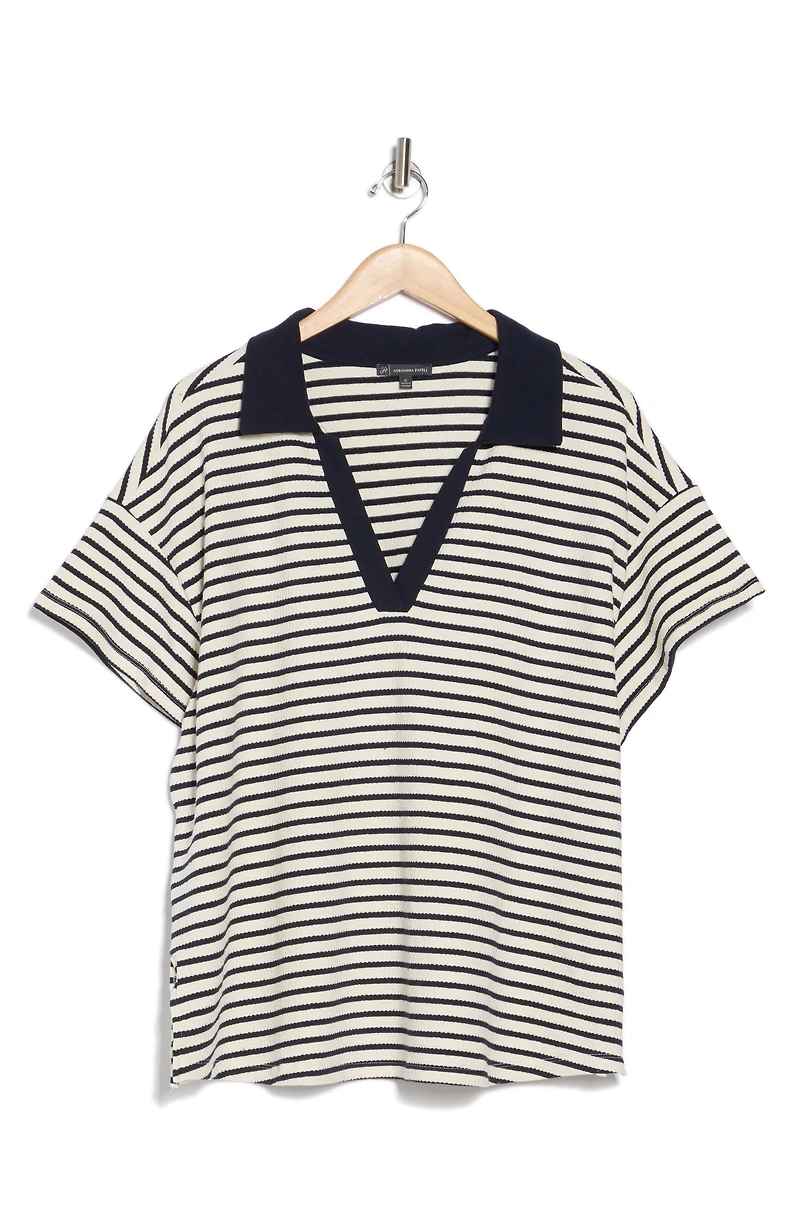 Striped Knit Polo