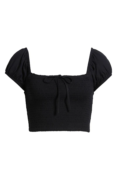 Smocked Crop Top