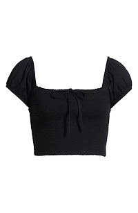 Smocked Crop Top