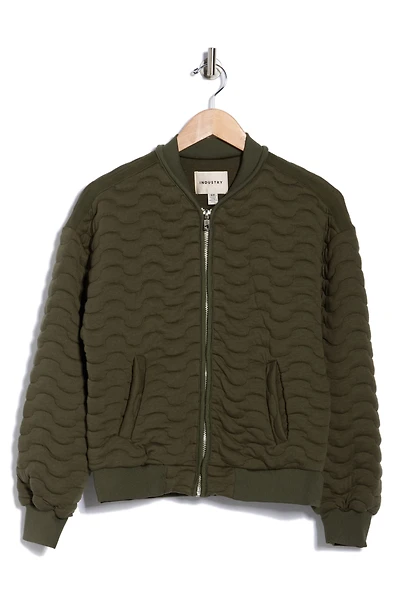 Quilted Bomber Jacket