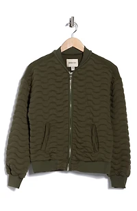 Quilted Bomber Jacket