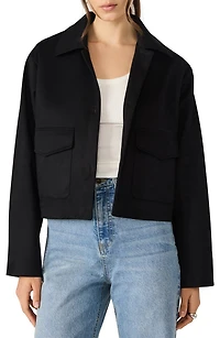Faux Suede Trucker Jacket