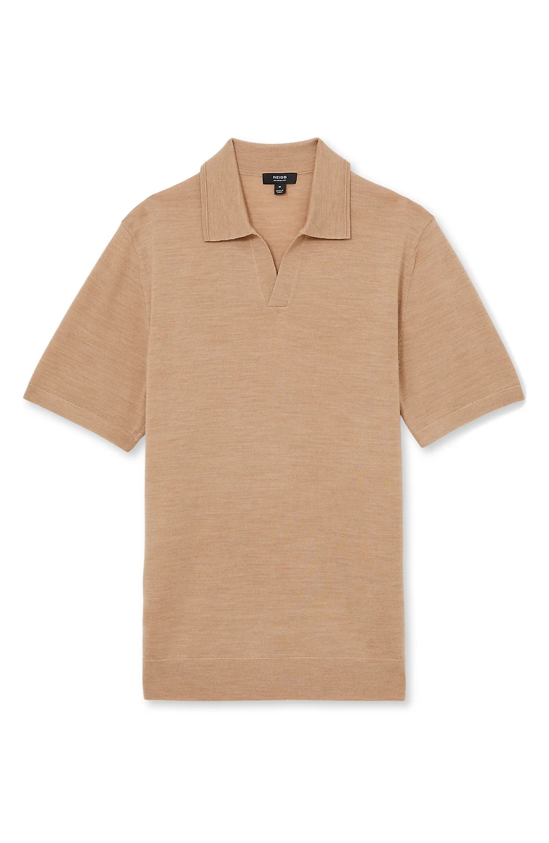 Duchie Short Sleeve Merino Wool Polo Sweater
