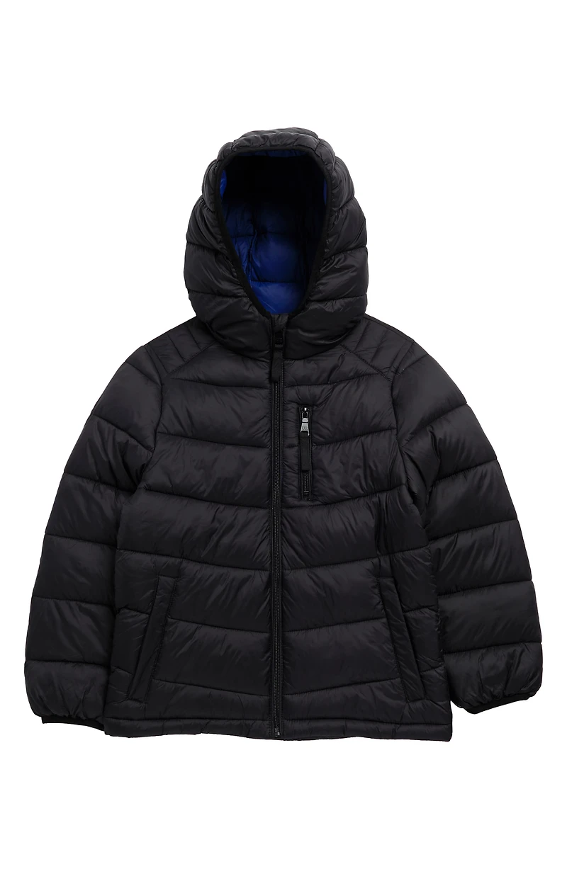 Kids' Hooded Packable Puffer Jacket
