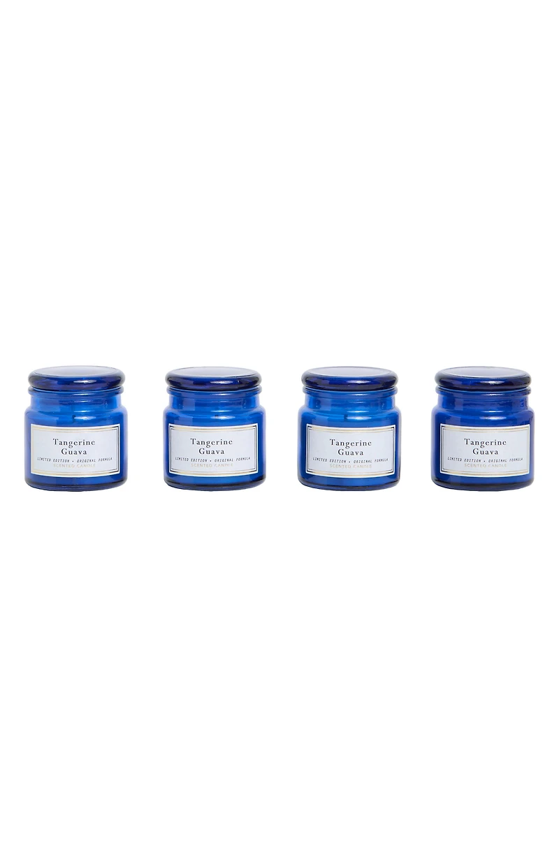 Tangerine Guava Set of 4 Mini Candles