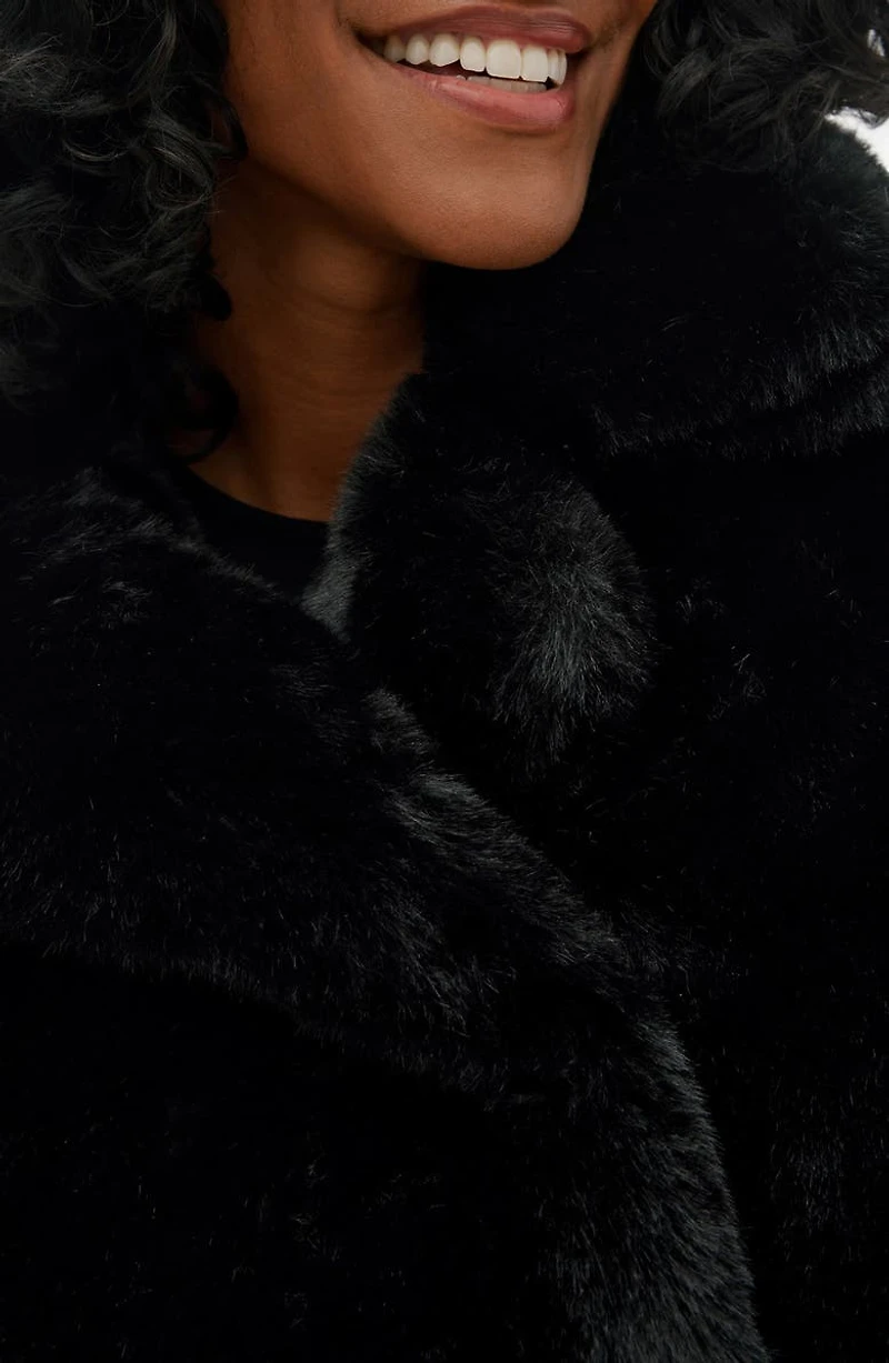 Push Faux Fur Coat