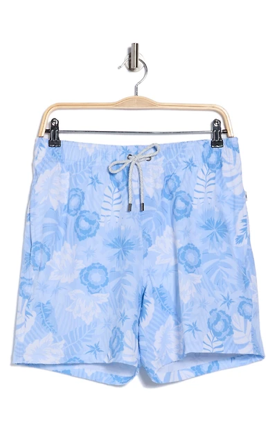 Seersucker Stretch Volley Swim Shorts