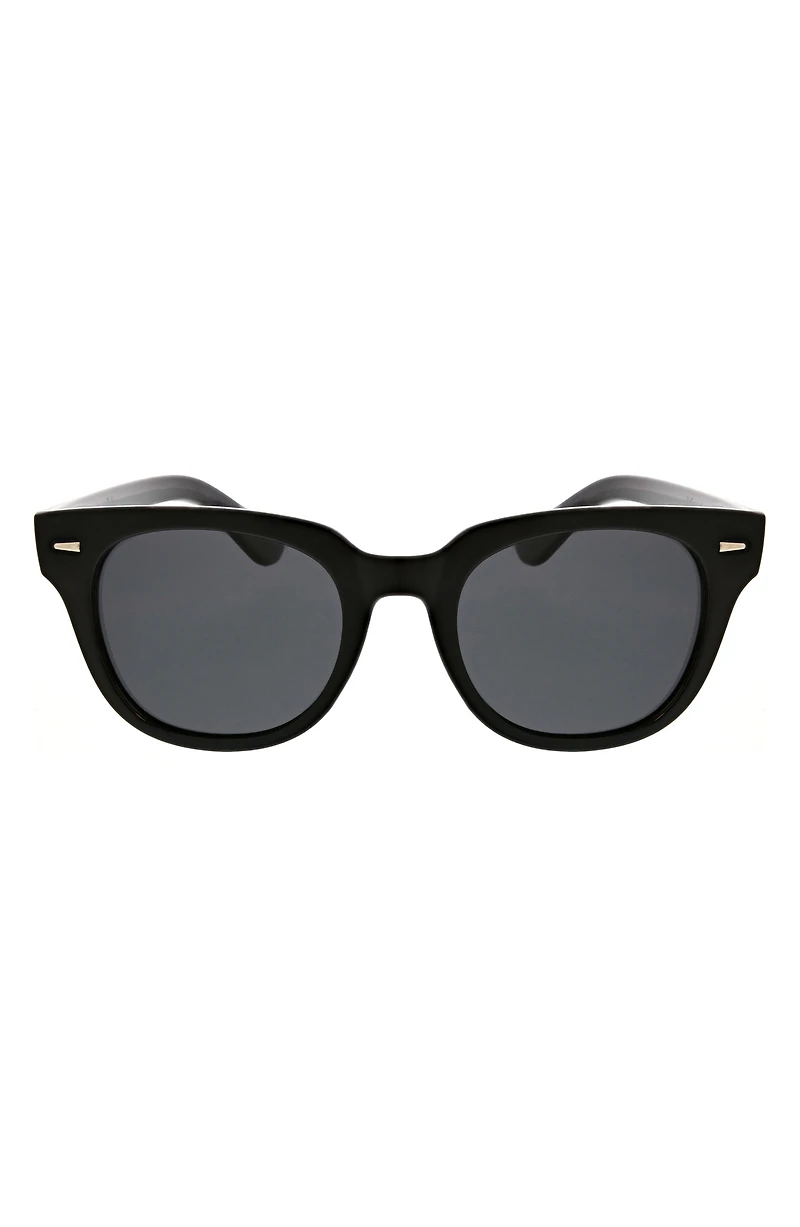 Retro Square 49mm Polarized Sunglasses