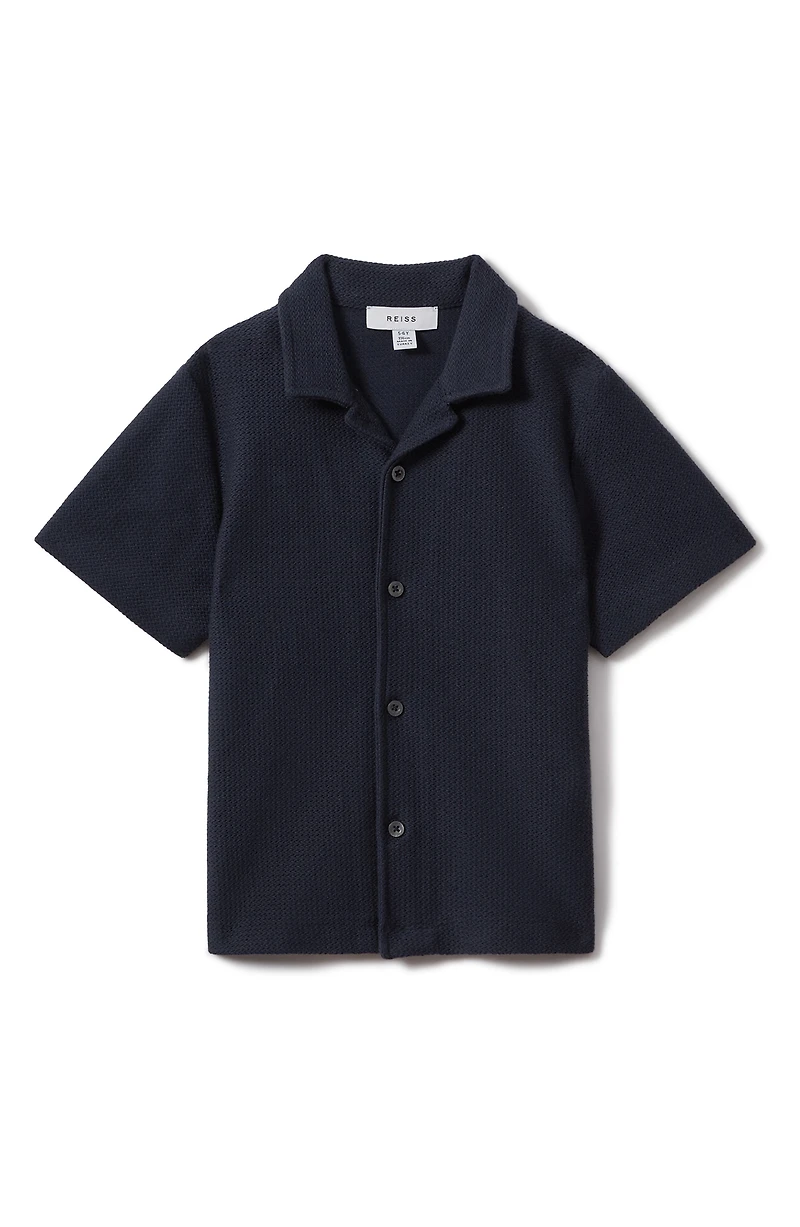 Kids' Gerrard Sr. Short Sleeve Cotton Button-Up Shirt