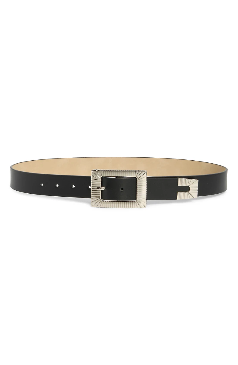 Ridged Buckle Belt
