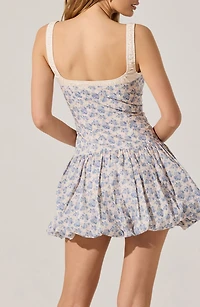 Floral Milkmaid Cotton Bubble Dress