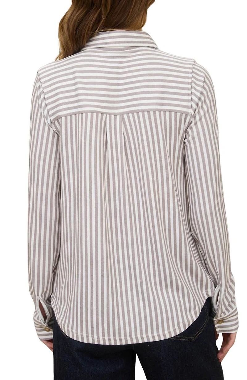 Button Front Long Sleeve Shirt