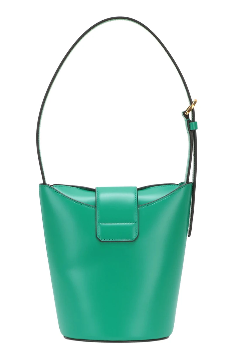 Gancini Leather Bucket Bag