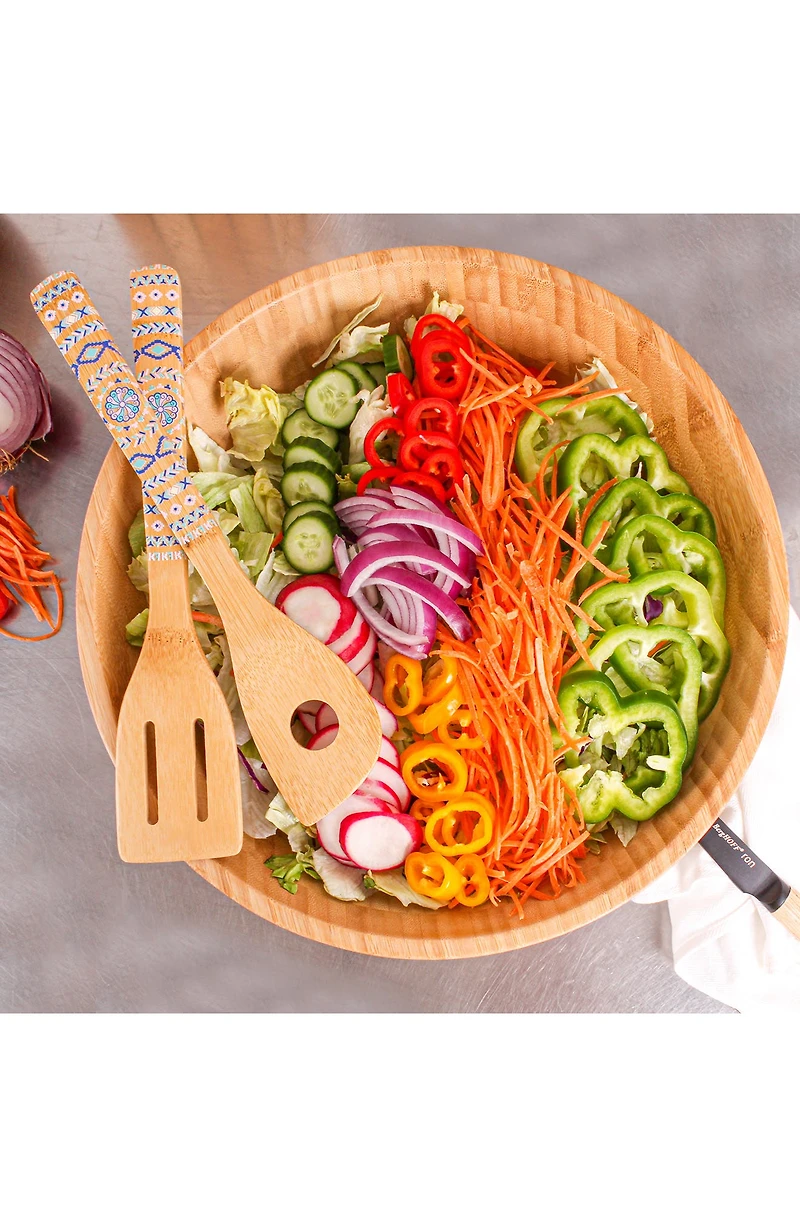 10-Piece Travel Flatware & Bamboo Utensil Set