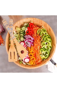 10-Piece Travel Flatware & Bamboo Utensil Set