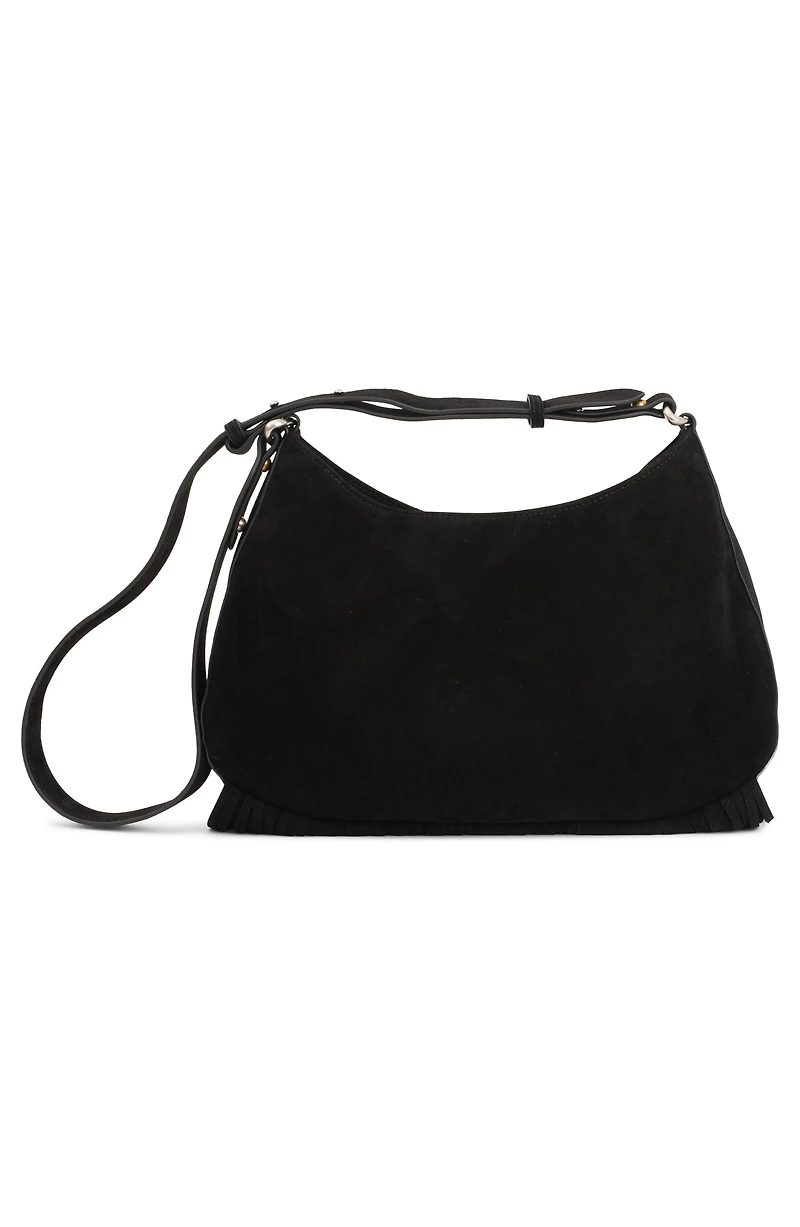Lyrical Suede Crossbody Bag