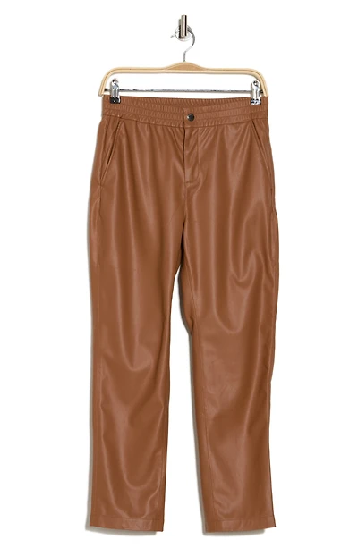 Caden Faux Leather Joggers