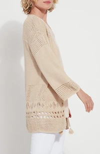 Dani Open Knit Cardigan Sweater