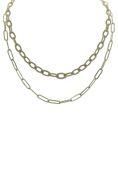 Trina Double Layer Chain Necklace