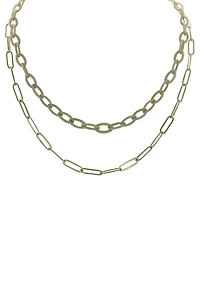Trina Double Layer Chain Necklace