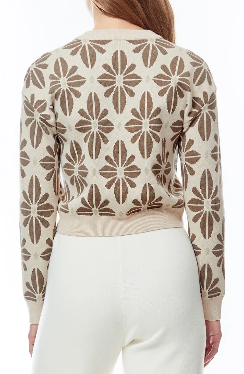 Belle Floral Crop Cardigan