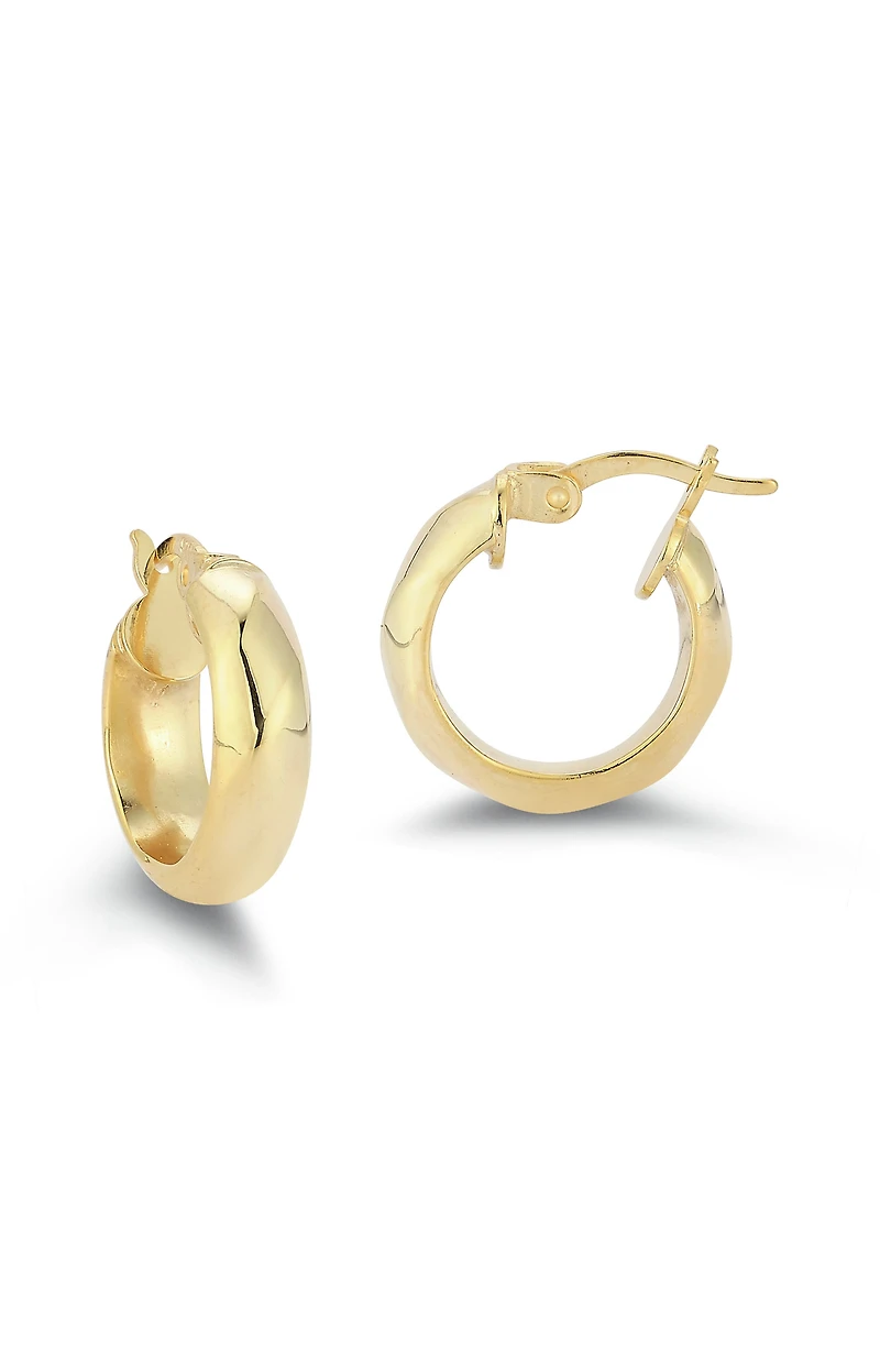 Small Twist Hoop Earrings
