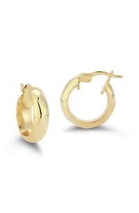 Small Twist Hoop Earrings