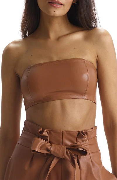 Faux Leather Bandeau
