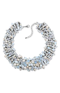 Pastel Beaded Statement Collar Necklace
