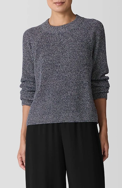 Marled Organic Cotton Blend Sweater