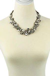 Crystal Cluster Collar Necklace