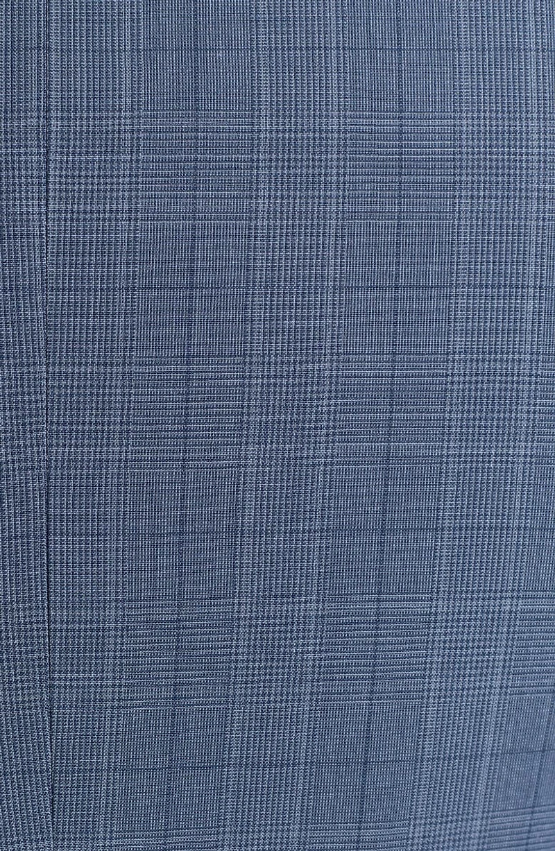 Blue Glen Plaid Wool Blend Suit