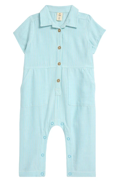 Stripe Cotton Utility Romper