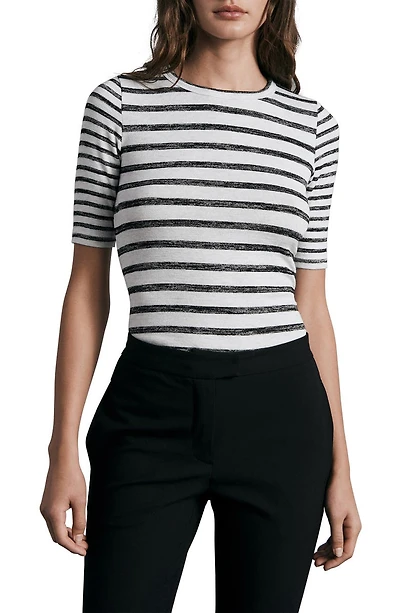 Stripe Knit T-Shirt