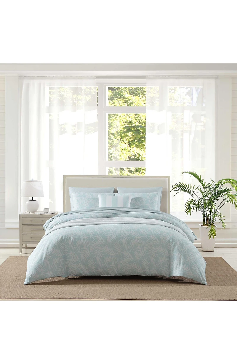 Art of Palms Cotton Duvet Cover Set