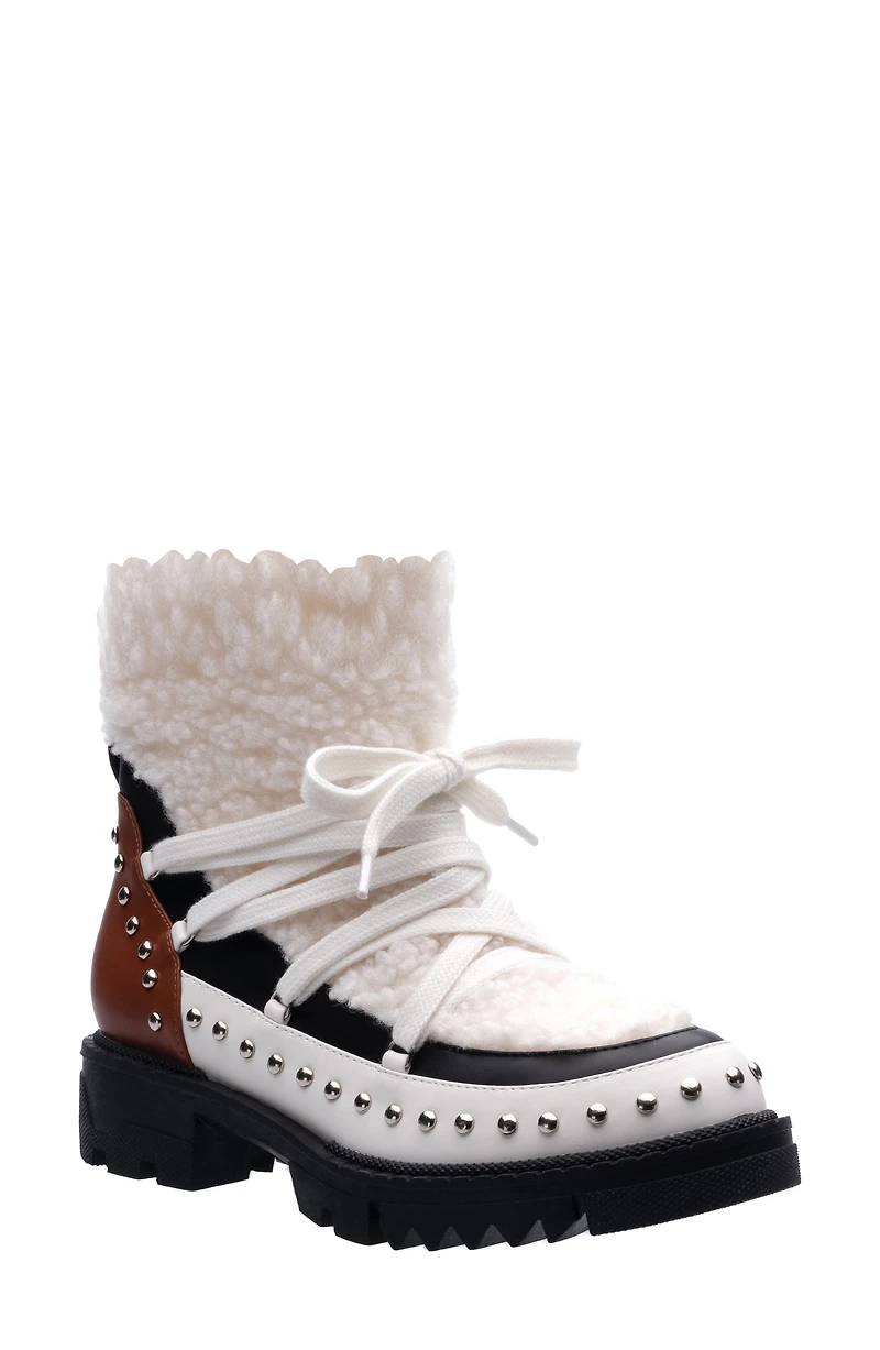 Snowball Faux Shearling Lug Sole Bootie