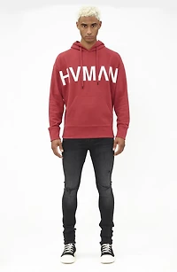 Logo Waffle Knit Pullover Hoodie
