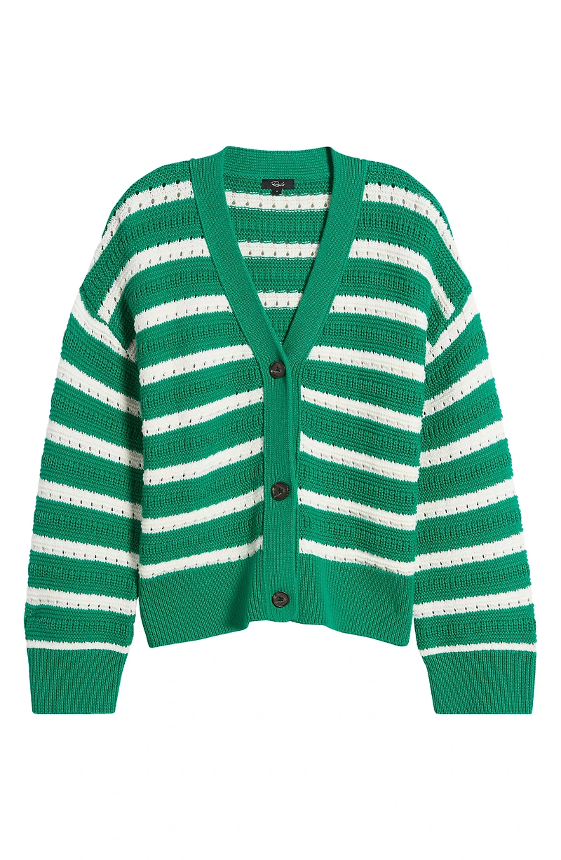 Geneva Stripe Cotton Cardigan