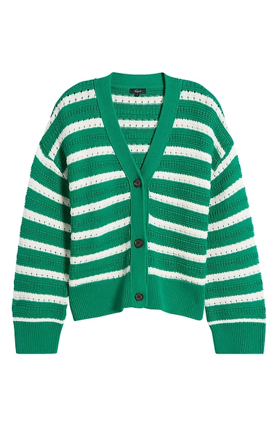 Geneva Stripe Cotton Cardigan