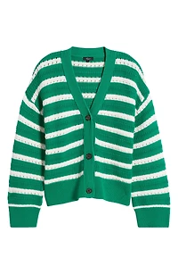 Geneva Stripe Cotton Cardigan