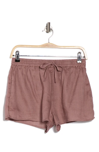 Rio Linen Cover-Up Drawstring Shorts