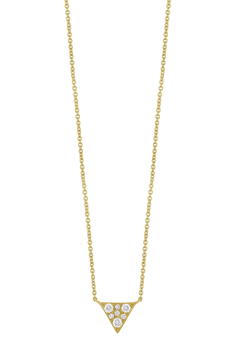 Icon Diamond Triangle Pendant Necklace - 0.11ct.